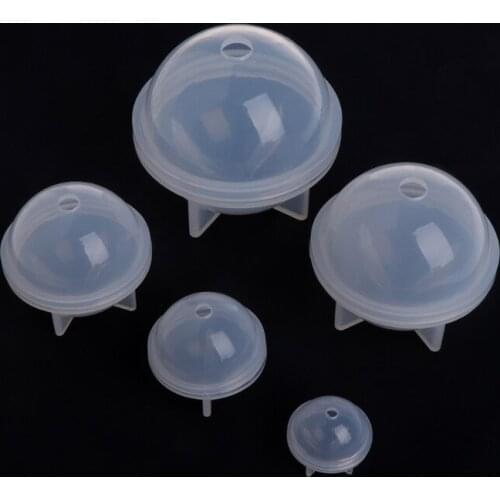 1 Set DIY Sphere Round Silicone Mold for Resin Epoxy Jewelry Making Homemade Soap Molds Resin Casting Bomb Mold