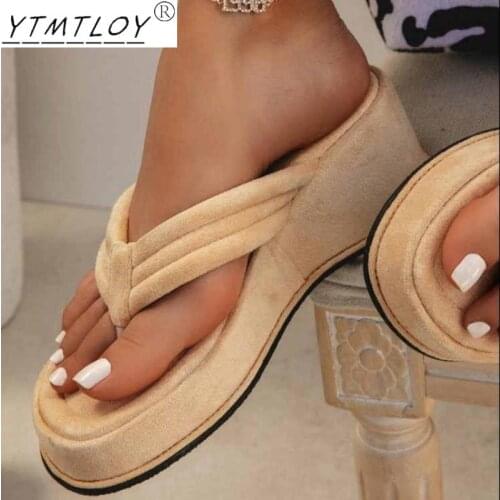 Summer Fashion Ladies Slippers, Beach Sandals, Thick-soled Massage Flip-flops, Comfortable Summer Shoes, Light Flip-flops