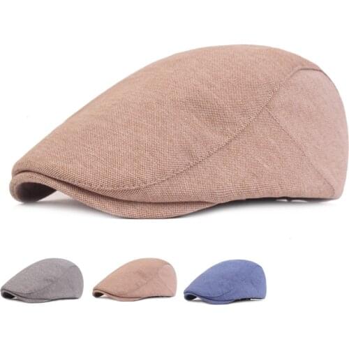 Fashion Peaky Blinders Berets for Men Hat Cotton Golf Driving Beret Cabbie Hat Newsboy Flat Cap Ivy Sun Summer French Cap 2021