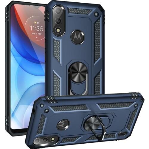 Fashion Rugged Armor Anti Fall Magnetic Phone Case For Motorola Moto G E7 Play Power One 5G ACE 2021 Kickstand Protection Cover