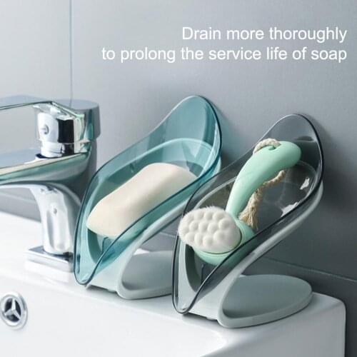 Soap Box Creative Drain Soap Rack Free Punch Suction Cup Personality Cute Household Shelf Bathroom Artifact