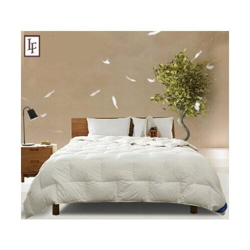 Sanding Pure Cotton 90% White Duck Down Thickening Winter Quilts Comforter Brands edredon solteiro Quilted Patchwork Bedspread