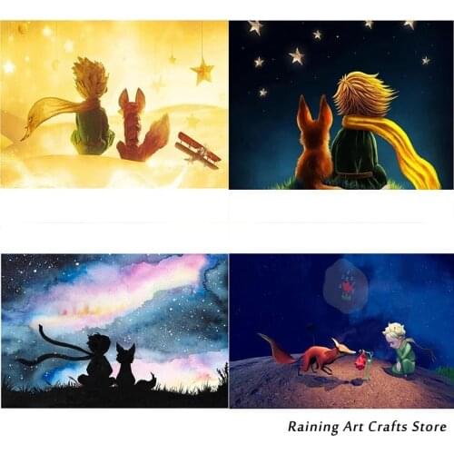 New Hot Diy Diamond Painting The Little Prince and Rose Cross Stitch Kits Embroidery Mosaic Pictures Rhinestones Home Decoration