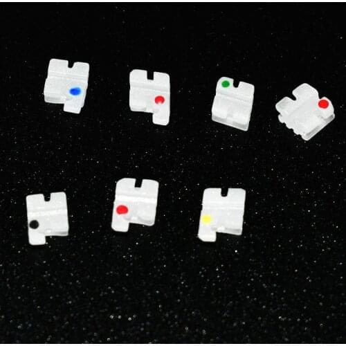 20 Pcs Per Set Orthodontic Ceramic Braces Brackets Popular Dental Tools Roth MBT 022 High Quality Dental Orthodontic Materials