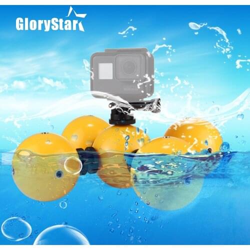 5PCS Underwater Camera Floating Ball Buoyancy ball for Gopro 5 4 Session Mini Floaty Holder for Gopro5 4 3+SJCAM Xiaoyi 4k OSMO
