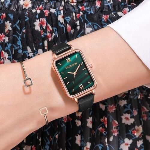 POPLOV Women's Rectangular Watch