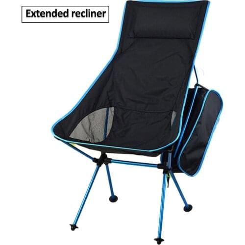 Portable Camping Beach Chair Lightweight Folding Fishing Outdoor Camping Outdoor Ultra Light Orange Red Dark Blue Beach Chairs