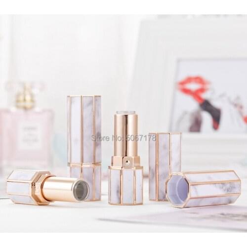Empty Lipstick Tube 12.1mm DIY Lip Balm Tubes Refillable Bottles Lip Stick Beauty Lipstick Container Portable Cosmetic Container