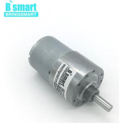 Bringsmart Bringsmart DC Motor High Turque Reversed DC Gear Motor 12V 24 volt Gearbox Gears Metal Mini Electric Motor JGB37-3530