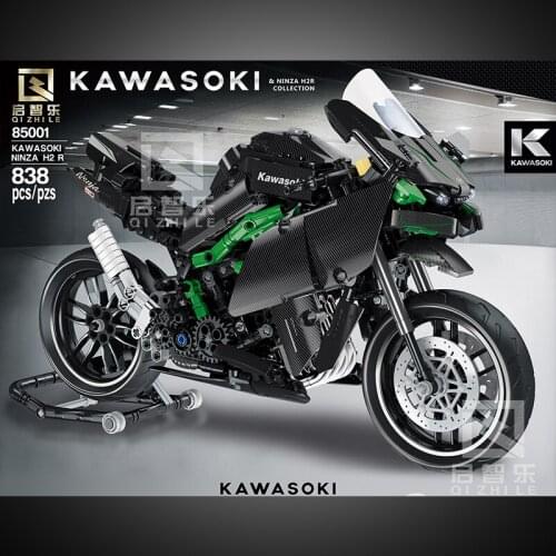 Compatible with 42107 City Technical Series Moto Motorcycle Bricks Off Load Racing Motorbike Model Building Blocks DIY Boys Toys