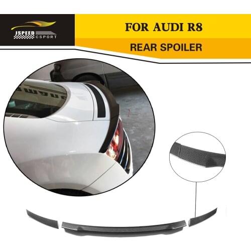 Carbon Fiber / FRP Auto Rear Back Active Trunk Tail Wing Spoiler For Audi R8 2008-2015 Styling Car Empennage Accessories