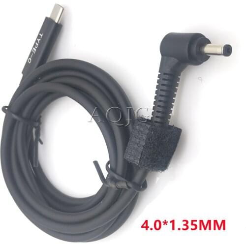 USB Type C to DC 4.0*1.35 4.0*1.7 5.5*2.5 2.1 4.8*1.7 mm Adapter PD Power Charging Cable for Lenovo Asus Dell Hp Laptop