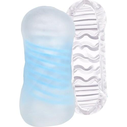 Jelly Vagina Real Pussy Male Masturbators Aircraft Cup Red Ball Massage Spiral Suck Hole Channel Penis Stimulating Sex Toys