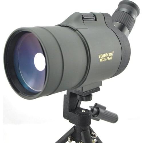 Visionking 25-75x70 Waterproof Spotting Scope Professional Hunting Bird Watching Bak4 Big Vision Monocular Telescope With Tripod