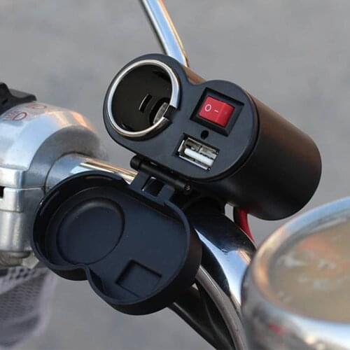 Waterproof Motorcycle Cigarette Lighter Socket Splitter 12V 24V USB Charger Power Adapter Quick Charge For Mobile Phone GPS