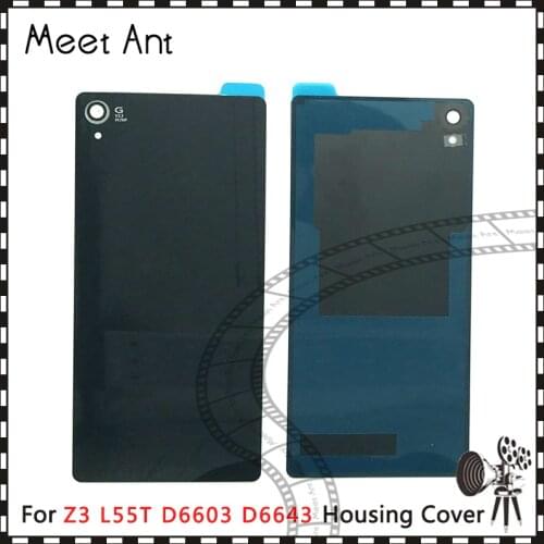 10pcs/lot high quality For Sony Xperia Z3 L55T D6603 D6643 D6653 Back Housing Battery Cover Door Rear Cover