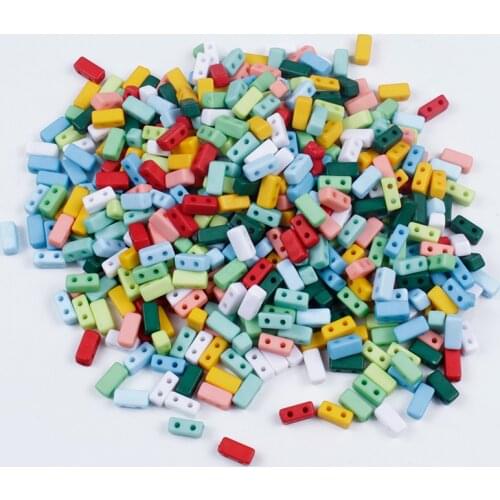 100/200/300Pcs Double Hole Acrylic Letter Beads Square Loose Beads For DIY Handmade Childrens Bracelet Necklace Accesories