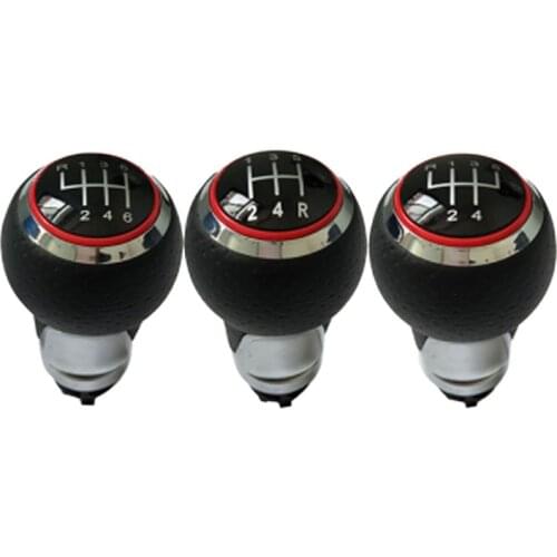 5 / 6 Speed Car Shift Gear Knob For Audi A4 S4 B8 Q5 8R A3 VW Golf 1 2 3 4 5 Polo Bora Mk4 golf 4 Caddy 9C Passat B5 B6 B7
