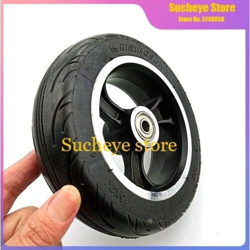 Free shipping 6x2 solid tire wheel hub Fast wheel F0 widened rear wheel 6 inch electric scooter solid tyre wheel