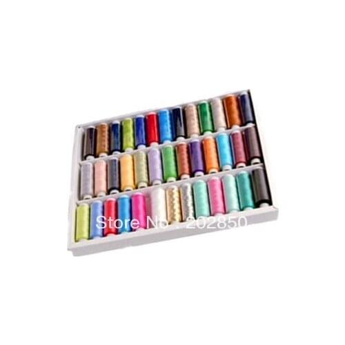 Free shipping Patchwork must have 39 colors sewing thread 200 yards/roll,DIY Handmade polyester thread kit