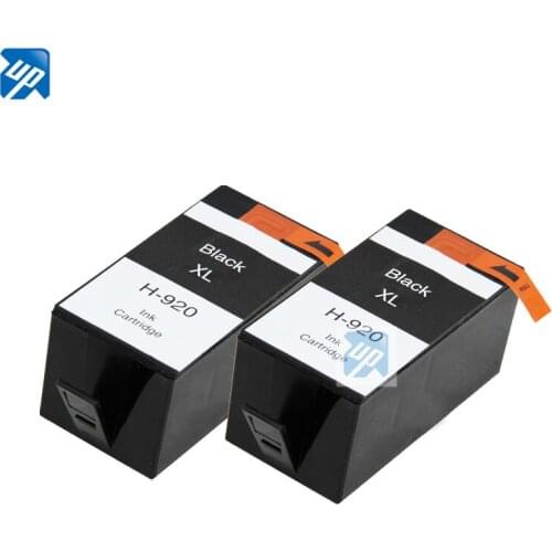 UP brand 2pk 920XL Black compatible Ink cartridge For HP OfficeJet 6000 6500 6500a 7000 7500a printer SHOW INK LEVEL
