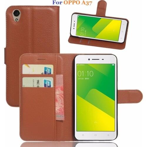 Hot sale mobile phone case for OPPO A37,100pcs/lot,Top TPU leather flip wallet case for OPPO A37,5.0 inch,2016 New,free shipping