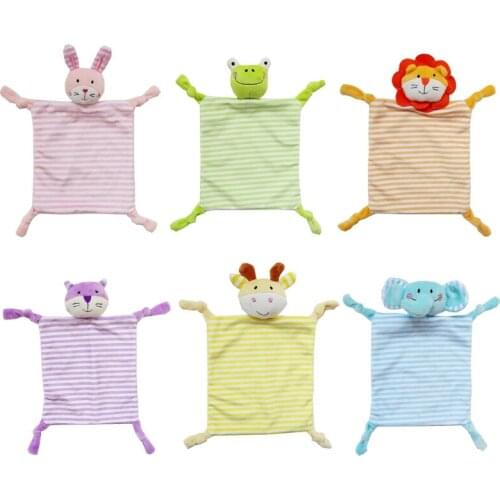 Baby Soother Appease Towel Soft Plush Animal Doll Teether Infants Comfort Sleeping Nursing Cuddling Blanket Toys Gifts
