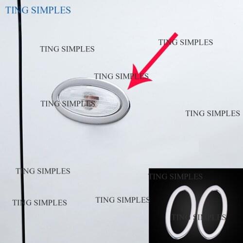 For Nissan X-trail X Trail Xtrail T31 2010 2011 2012 Abs Chrome Side Light Cover Auto Turn Signal Cover Car Accessories 2 Pcs