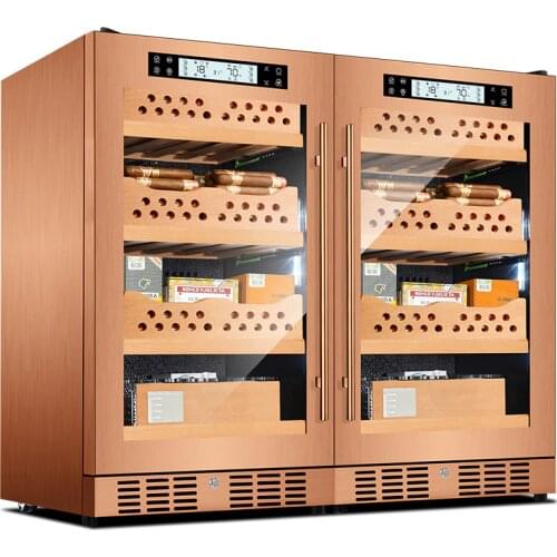 FK-28CT1 cigar cabinet spanish cedar wood humidor Stainless steel cigar cabinet Compressor Cigar Cooler