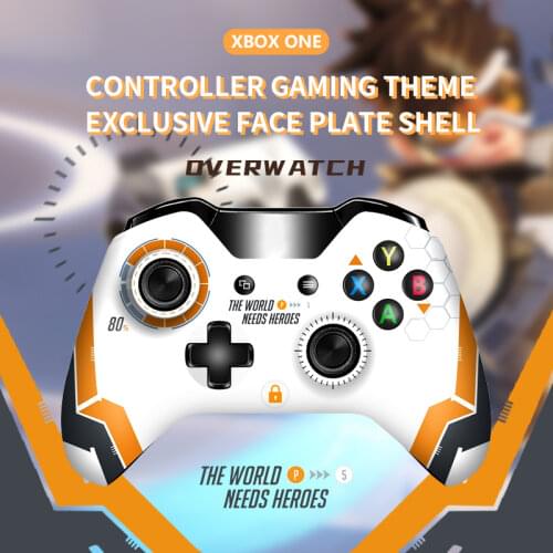 1 Pcs For XBOX ONE Housing Shell Limited Edition Front Shell Glossy Top Faceplate Mod Parts for XBOX ONE Controller - Overwatch