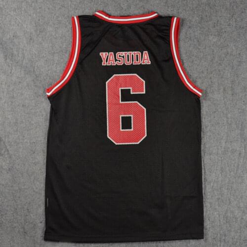 Cosplay Costume Yasuharu Yasuda Basketball Jersey School Basketball Team Uniform