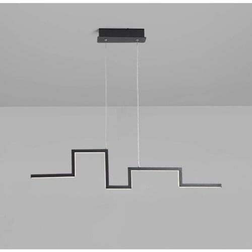 Minimalist Restaurant Chandelier Living Room Coffee Shop Bar Table Simple Modern Household Led Strip Light