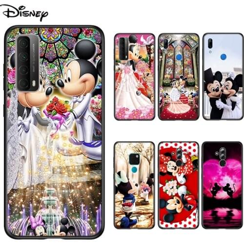 Soft Cover Mickey And Minnie Married For Huawei P Smart 2021 2020 Z S Mate 40 RS 30 20 20X 10 Pro Plus Lite 2019 Phone Case