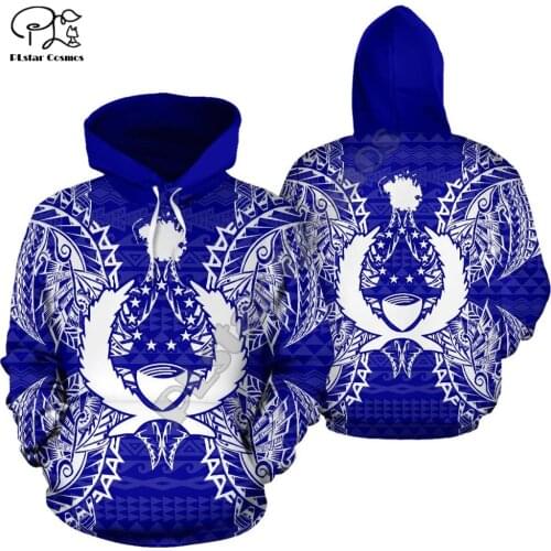 NewFashion Island Country Flag Pohnpei Polynesian Culture Retro Tattoo Tracksuit Men/Women Pullover Harajuku 3DPrint Hoodies A-4