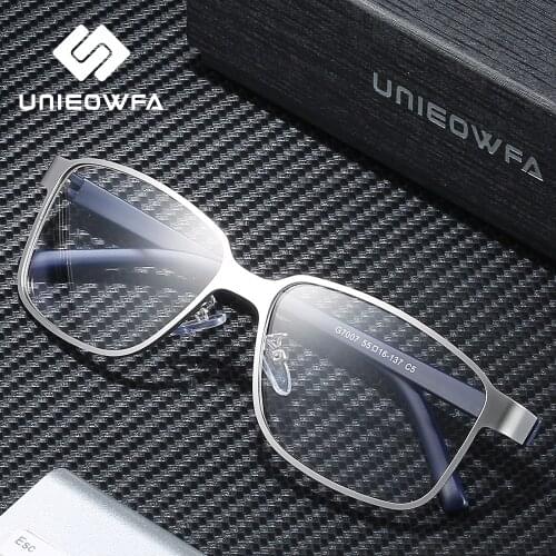 TR90 Alloy Full Frame Korea Glasse Men Optical Myopia Eyeglasses Frame Prescription Clear Transparent Spectacles Frame Eyewear