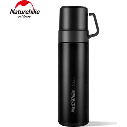 Naturehike Travel Portable Outdoor Water Bottle Large Capacity Vacuum Cup Three-in-One with Water Cup