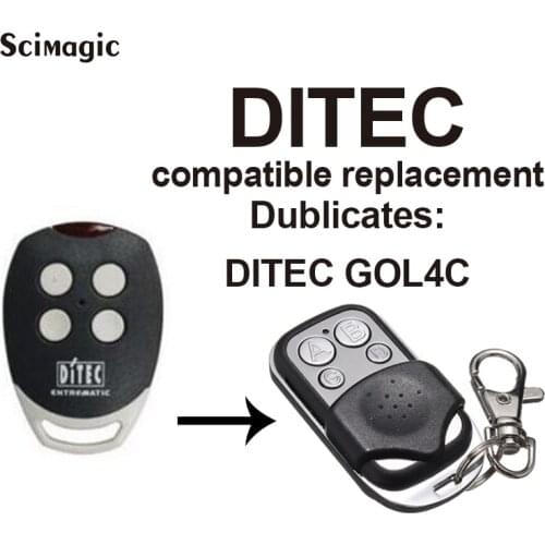 DITEC compatible replacement DITEC GOL4C Garage door remote control
