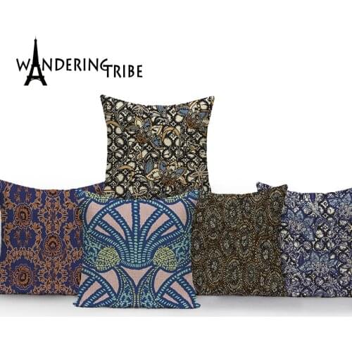 Plant Print Pillowcase Pillow Painting Style Sofa Cover Retro Cushion Cover Flowers Cartoon Pillows Decor Home Personalized Gift