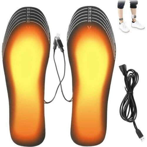 1 Pcs USB Electric Heating Insole Adjustable Size Reusable Washable Heater Winter Ski Outdoor Foot Warmer Essential For Riding