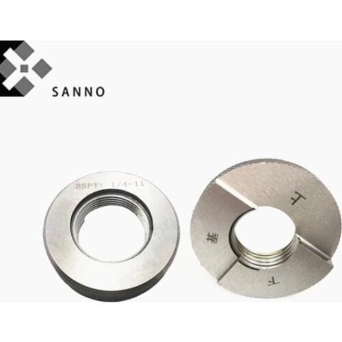 BSPT 1/16 - BSPT 3 Inch Taper pipe Thread Ring Gauge Screw Ring O Gages Go Nogo Measuring Tool