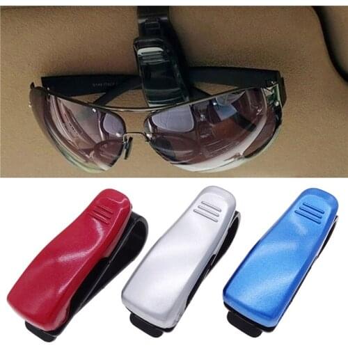 1pc Universal Glasses Holder Multi-function Portable Visor Glasses Box Clip Card Holder Pen Holder Auto Glasses for VW Audi
