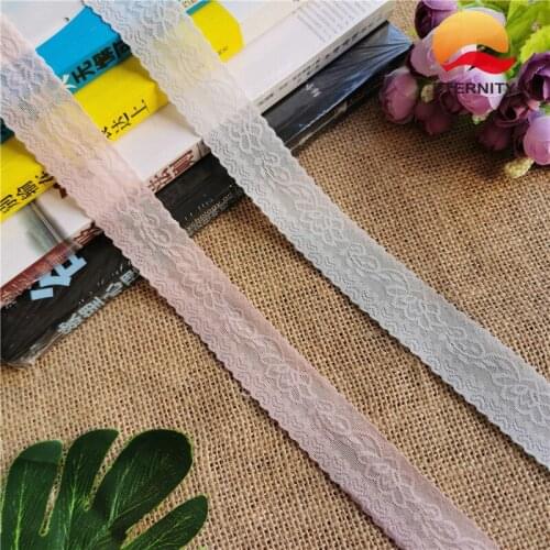 LS1089*3CM high-quality lace lace lace lace lace lace Diy process ribbon African elastic fabric