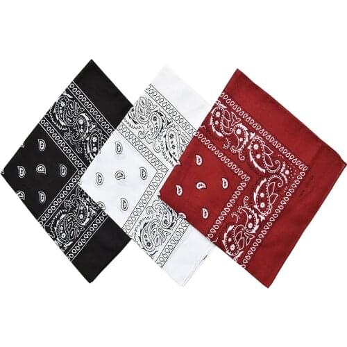 Fashion Women Print Bandana Scarf Cotton Female Motorcycle Headwear Outdoor Cool Activities Riding Square Head Scarf