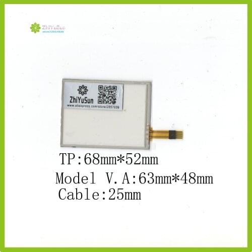 ZhiYuSun 4WB11 2.8inch 4 lins Touch Screen glass 68mm*52mm touchsensor 68*52 touchglass digitizer GLASS Good quality assur