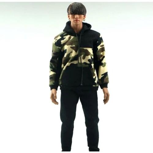 1/6 Camouflage Hoodies Pants Clothes FA009 Fit 12" Male COO Action Figure Body Toy