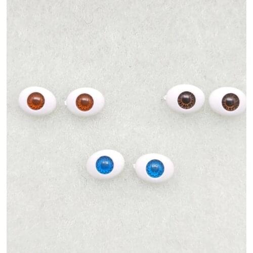 1 Pair 10mm BJD Dolls Eyes Acrylic Eyeballs for 1/6 30cm Doll Accessories Bald Head DIY Make Up Toys for Girls Gift
