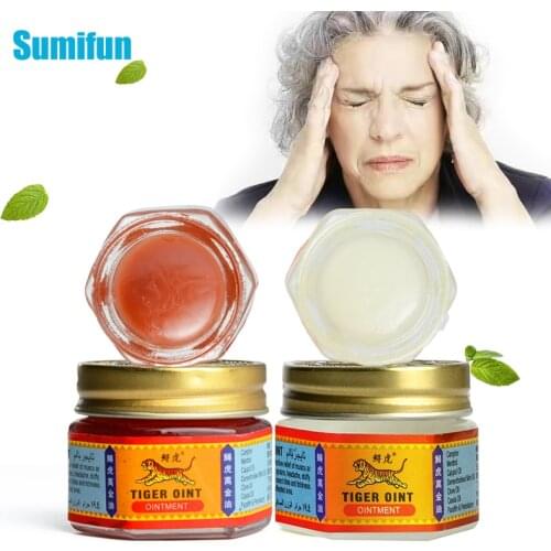 100% Original White/Red Tiger Balm Cooling Oil Pain Relief Ointment Joint Muscle Rub Analgesic Cream Anti Itching Herbal Patch