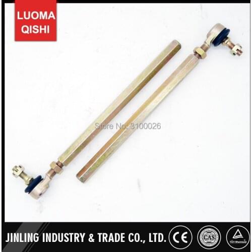 2PCS M10-M12 Left Hand Thread Steering Tie Rod kit Fit For Chinese China UTV Go Golf Kart Buggy Gear Rack Bike Parts