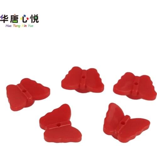 Red Butterfly 5 PCS Animals Toys For Children Accessories Educational Compatible Building Blocks Gifts Cultivate Desecration
