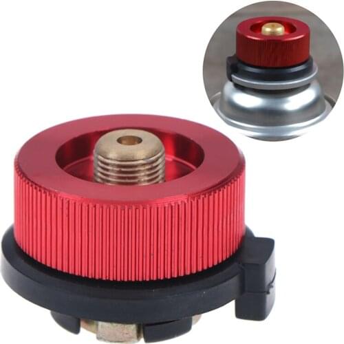 Outdoor Stove Adaptor Split Type Furnace Converter Connector Auto-off Gas Cartridge Tank Cylinder Adapter For Camping Hiking